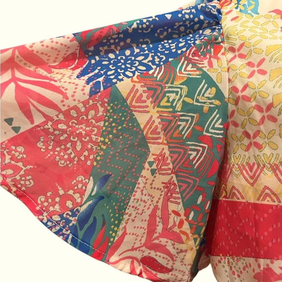 Flying Tomato Blue and Pink Wrap Mini Dress - Picture 4 of 9